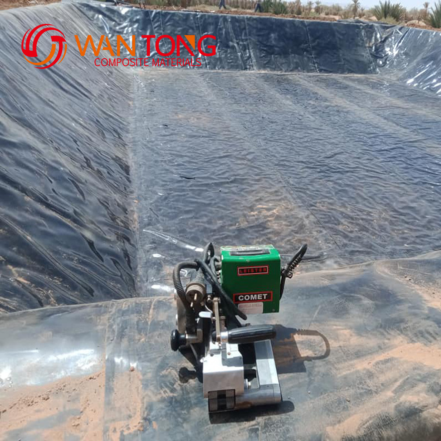 Waterproofing Membrane Geomembranas Blue Pond Liner 0.5mm Geomembrane Sheet