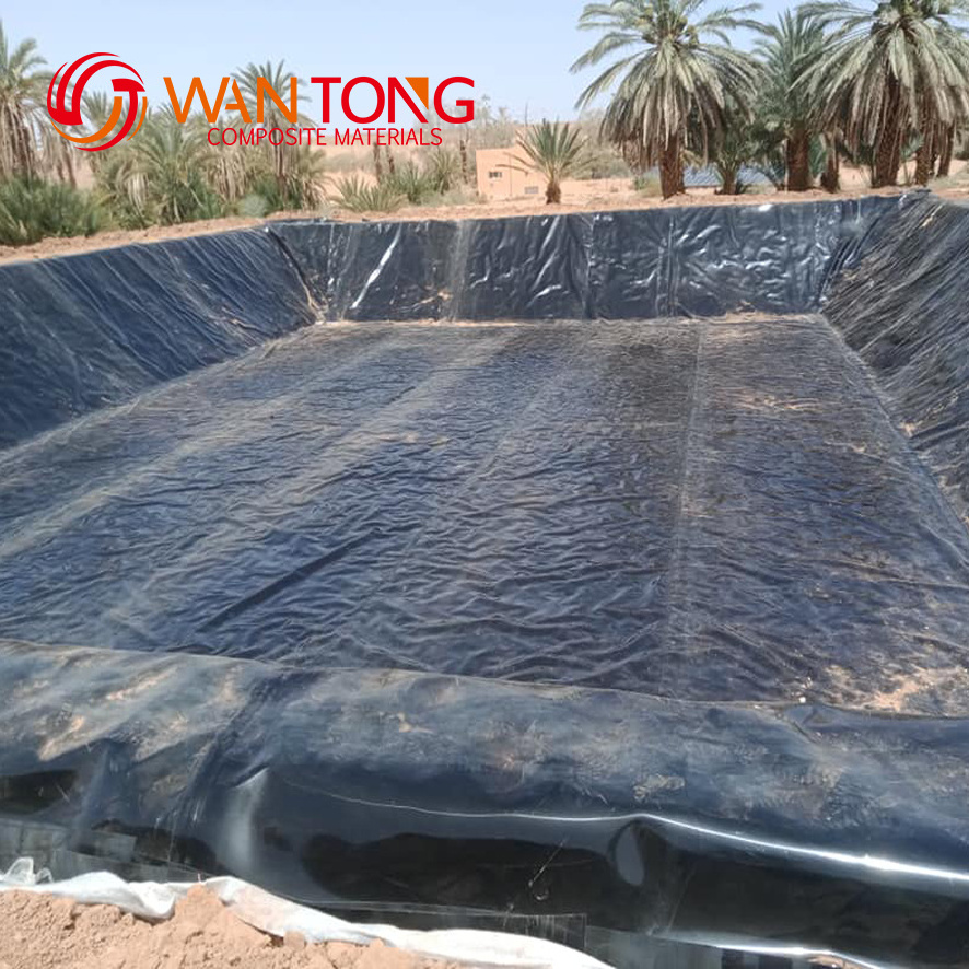 Waterproofing Membrane Geomembranas Blue Pond Liner 0.5mm Geomembrane Sheet