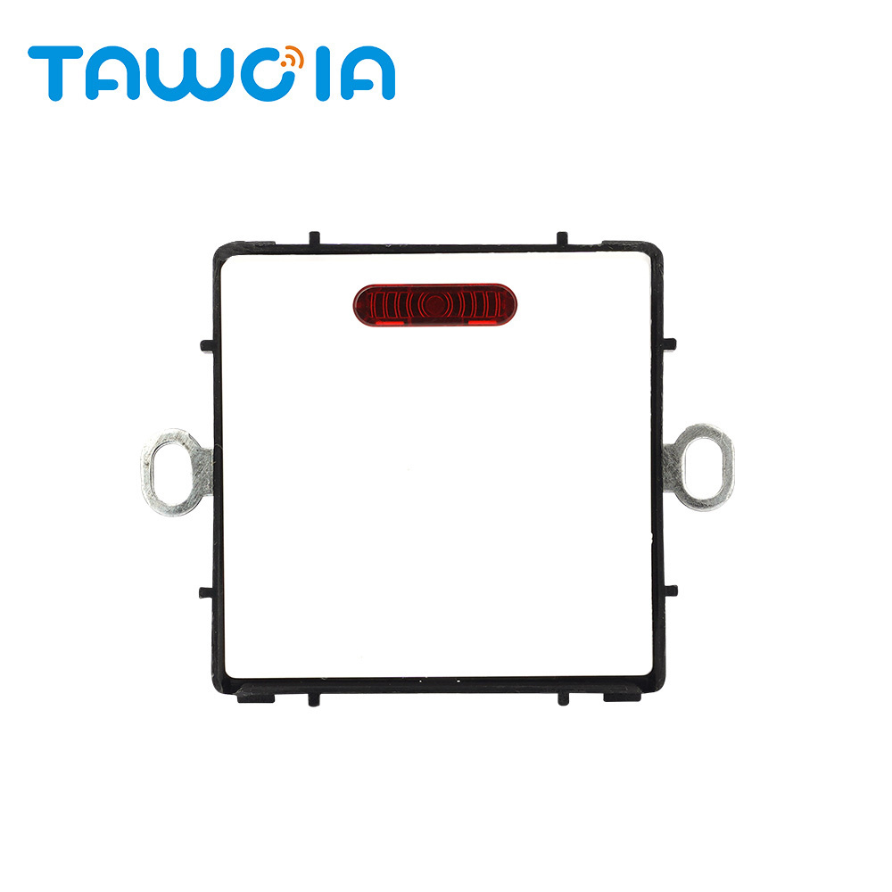 TAWOIA 20A Double Pole Wall Switch Mechanical Function Module With Neon Indicator Light White Color Rocker Type Toggle Switch