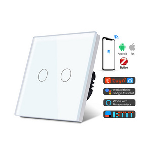 Tawoia 1/2/3/4 Gang 600w 220v Zigbee homekit smart power light switch apple home kit digital touch switches for smart home