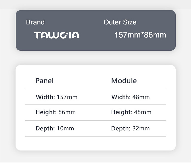 TAWOIA 4 Gang Touch Switch Smart Home Appliance Smart Home touch wall switch light switch touch