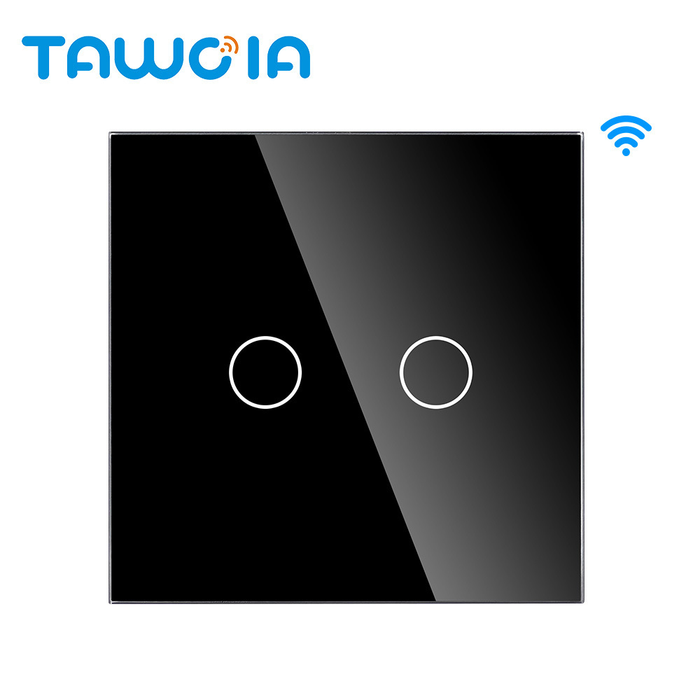 Tawoia Touch Screen Tuya Wifi Smart Lamp Switch with APP Intelligent Remote Control Google Home Alexa Voice Control