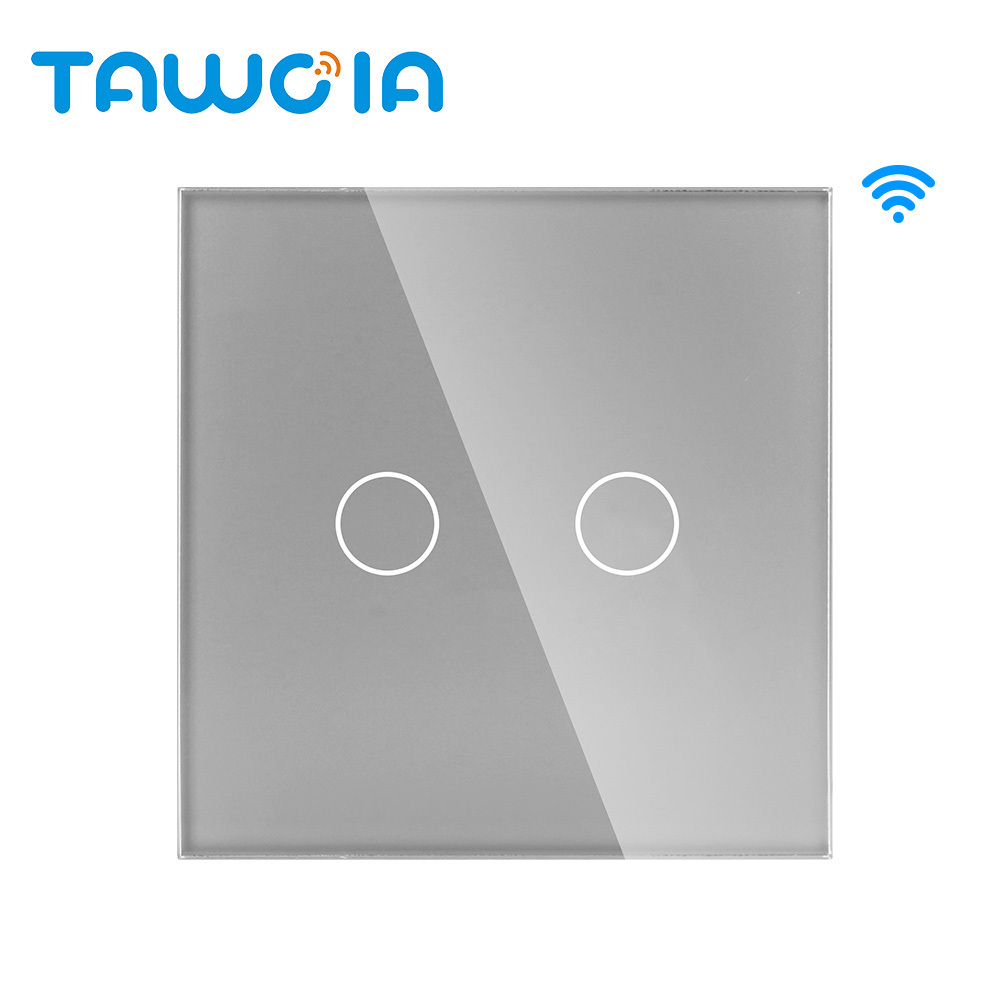 Tawoia Touch Screen Tuya Wifi Smart Lamp Switch with APP Intelligent Remote Control Google Home Alexa Voice Control