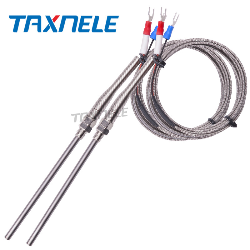 K type Thermocouple Stainless Steel probe Thermocouple 100mm 200mm 2m Cable Wire Length,Thermocouple 0~400C Temperature Sensor