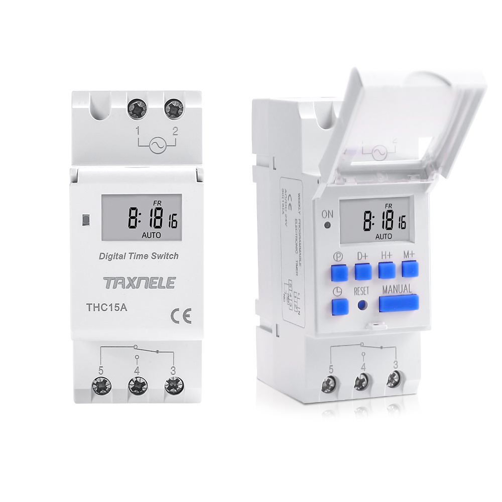 Digital Timer Switch THC-15A programmable Analogue Timer Switch Staircase Time Switch 12v 220v