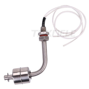 304 White Stainless Steel Float Switch L type Liquid Water Level Sensor Switch Internal Float Switch 120 Degree