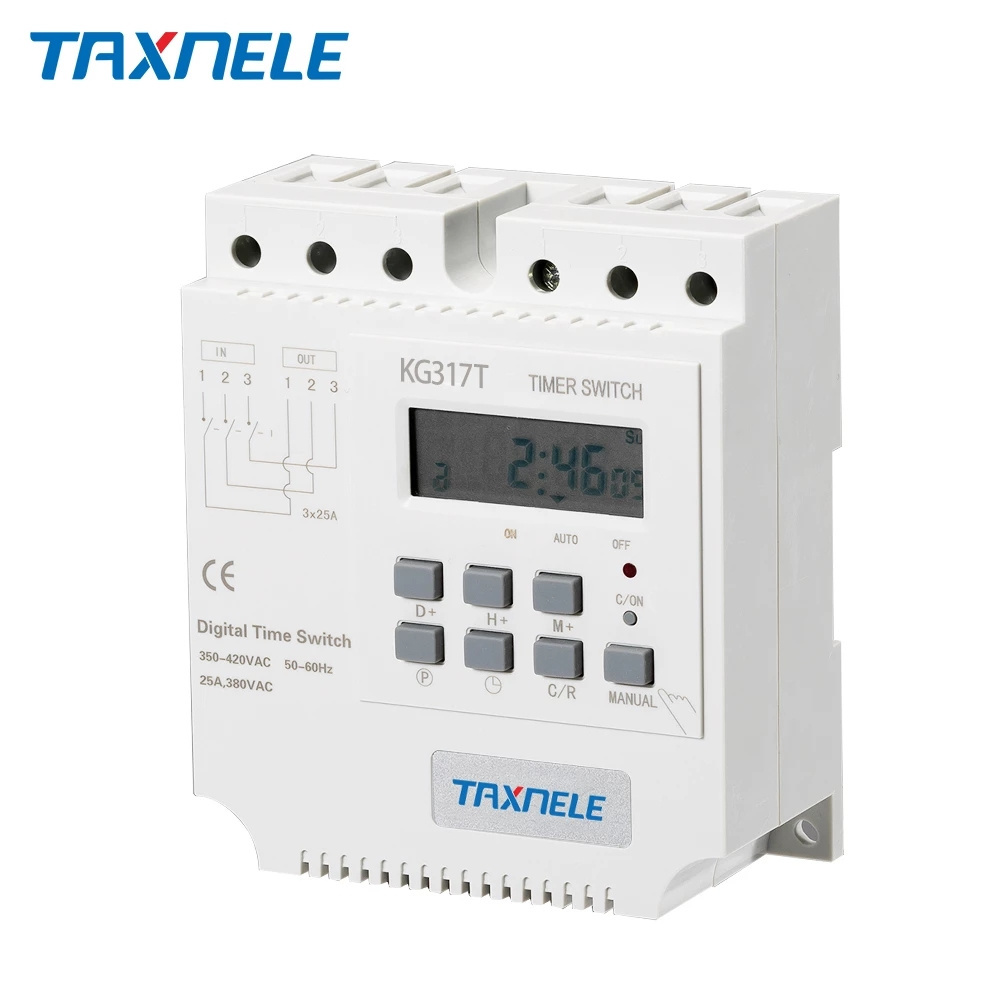 KG317T 380V / 25A / 16A three 3 phase timer Three-phase motor timing control switch 16 times on / off timer switch