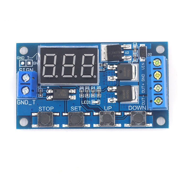 Trigger Cycle Timer Delay Switch 12 24V Circuit Board Dual MOS Tube Control Module Relay Module