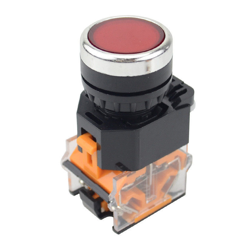 LA38 22mm Latching Self-locking  latching  Push button switch 1NO 1NC Momentary Push button switches, small push button switch