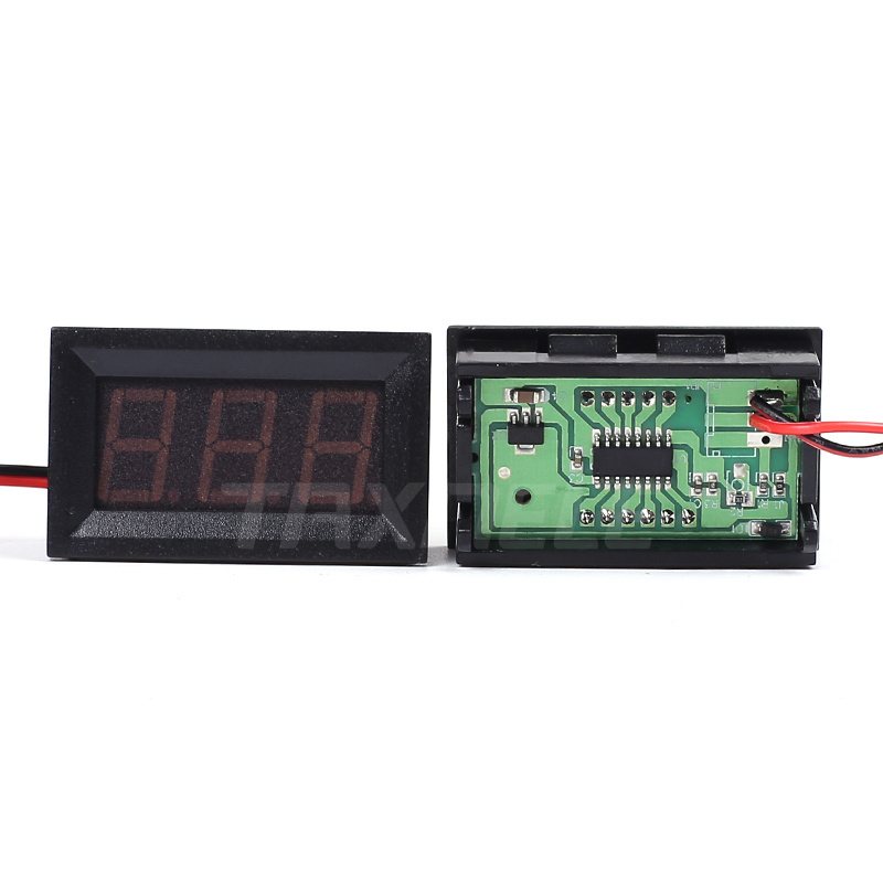 DC 4.5V-30V DC 4.5V-20V 0.56 inch AC 30-500V 2 Wire Digital Voltmeter LED Display Panel Auto Voltage Meter Volt Gauge Car meter