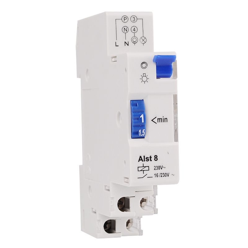 ALST8 staircase light time switch timer controller 16A 220V used for corridor lighting, 220 volt timer switch