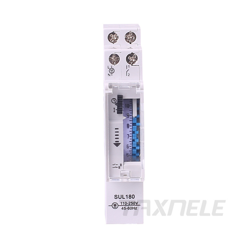 DIN Rail SUL180 Time Switch Mechanical Timer Switch 24 Hours Programmable Timer 16A Time Switch