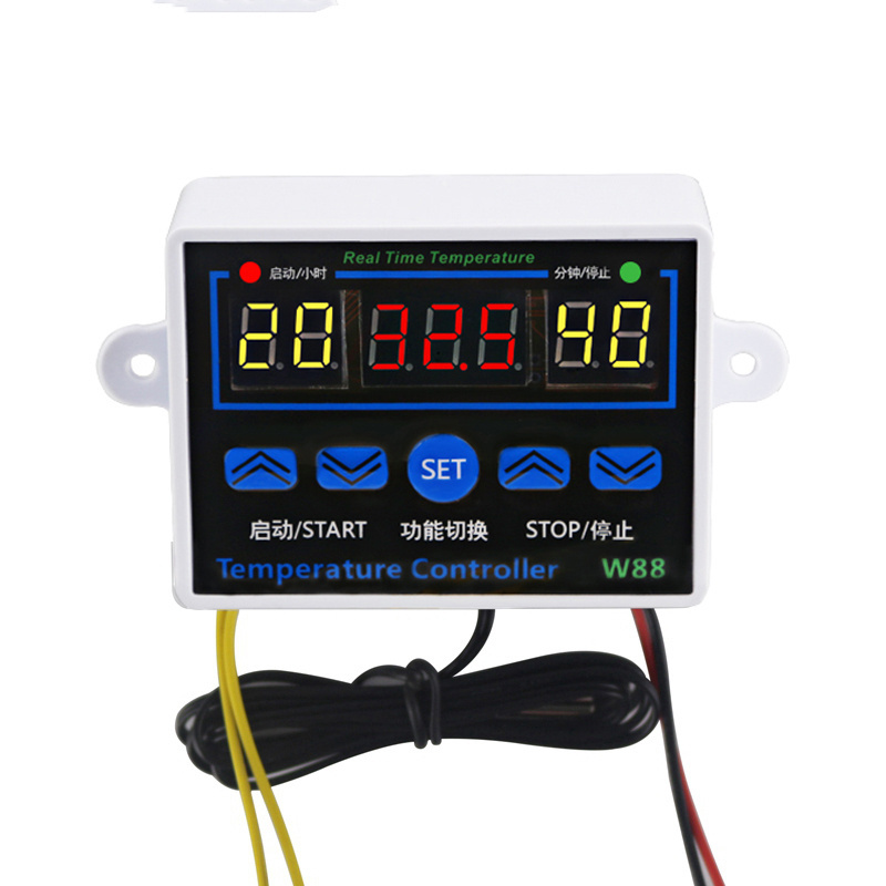 W88 12V/220V 10A Digital LED Temperature Controller Thermostat Control Switch, Digital Thermostat 10A Temperature Controller