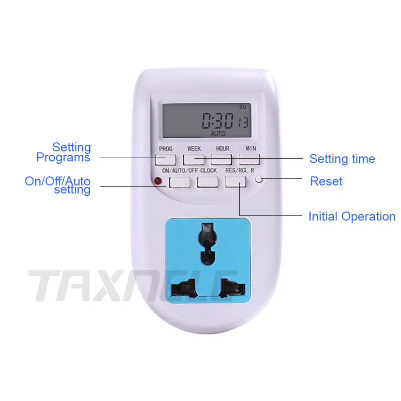 Digital Programmable Timer Switch 220V 230V 50HZ 60HZ 7 Days Weekly Programmable LCD Display Power Timer Time Switch Relay 10A