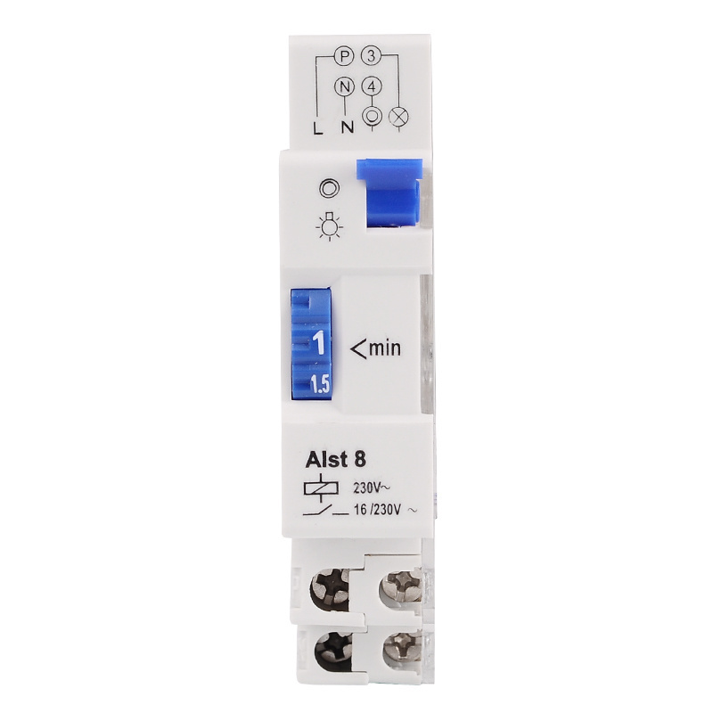 ALST8 staircase light time switch timer controller 16A 220V used for corridor lighting, 220 volt timer switch