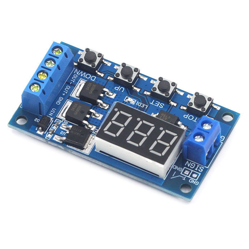 Trigger Cycle Timer Delay Switch 12 24V Circuit Board Dual MOS Tube Control Module Relay Module