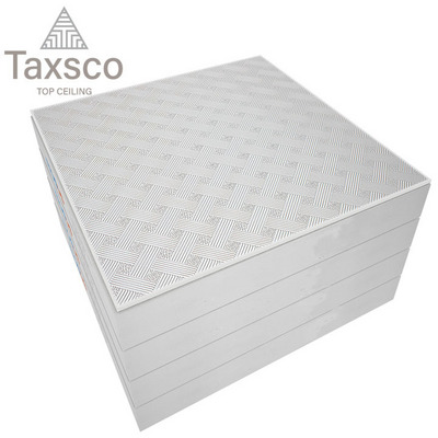 PVC Gypsum Ceiling Tiles Supplier Custom Vinyl Coated Laminated Gypsum Ceiling Tiles