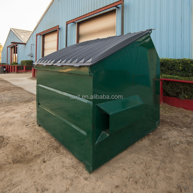 Australia Standard Customized skip bin large metal garbage bin waste recycling hook lift bin roll off dumpsters