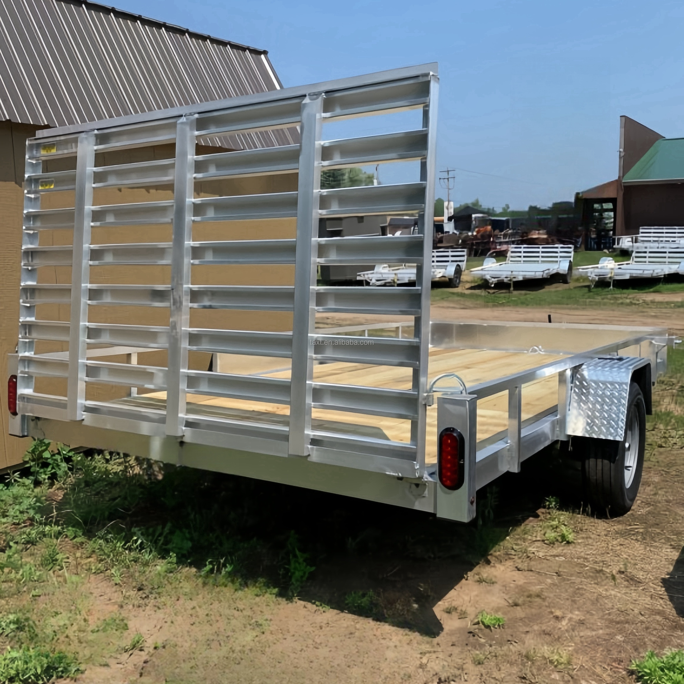 New Galvanised Tandem Utility Trailer with Tipping Feature Approved for Unit Trailers in Manufacturing Plants and Farms