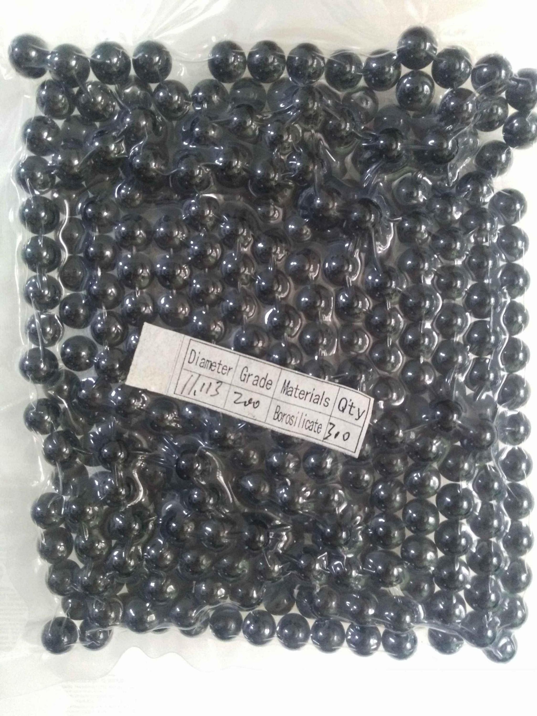 Black clear Soda Lime glass balls low-cost control valves