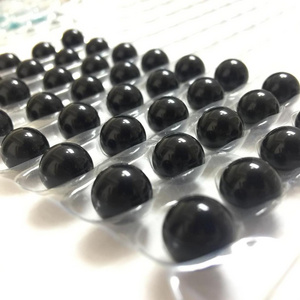 Black clear Soda Lime glass balls low-cost control valves