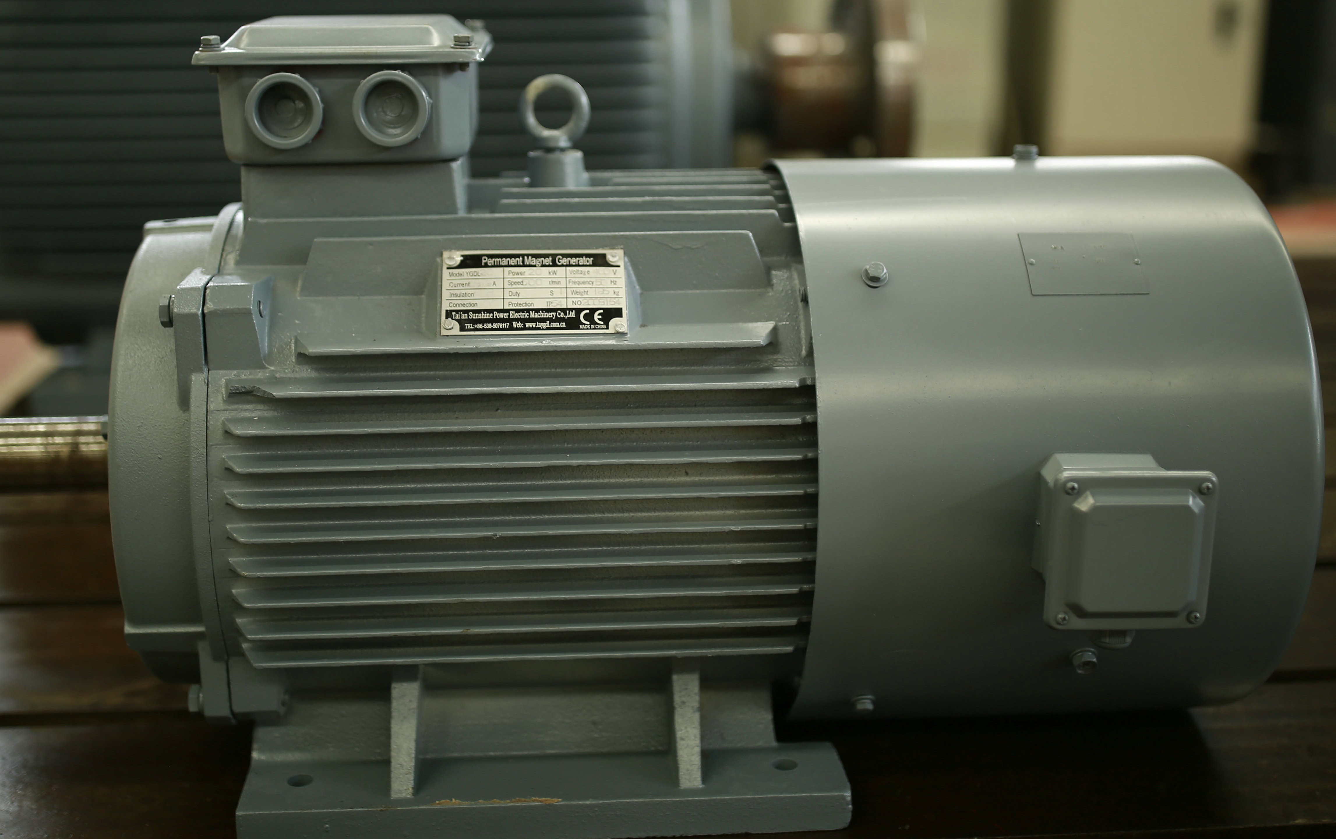 20kW 3 Phase AC Low Speed / Rpm Synchronous Permanent Magnet Generator, Wind / Hydro Power Generator