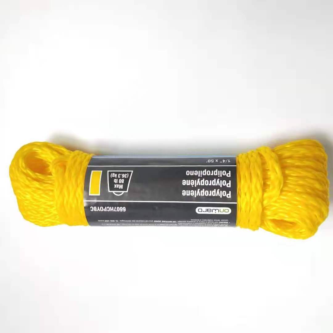 Hollow Braid Polypropylene Floating Rope 1/4