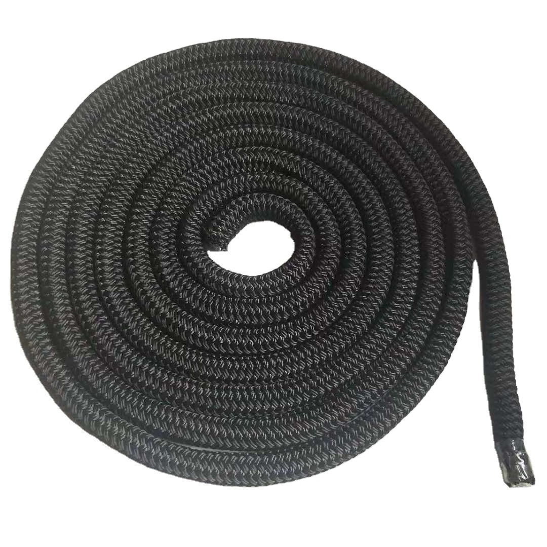 High Quality customized Eco-friendly  Woven Braided Double Braided Polyester /Nylon Rope For Marine