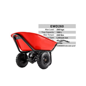 Hot Sell Garden Cart Tool Cart Wheelbarrow Large Capacity Mini Dumper Electric 2 Wheel Dumper