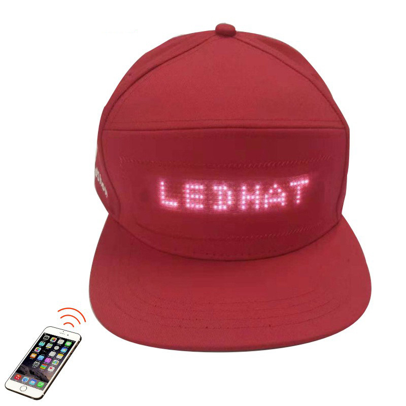 Wholesale  led Hat  Baseball Caps Hats With Built-In Led Light walking billboard advertising hat