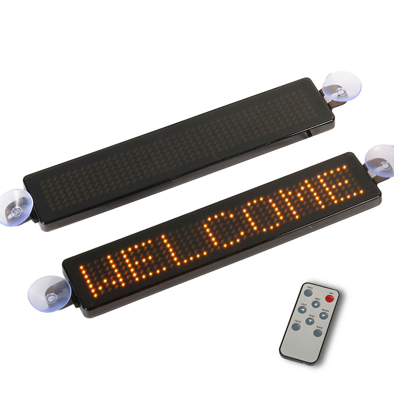 Car Advertising Display Screen LED Programmable Message Sign Scrolling Taxi Light Board With Remote Control