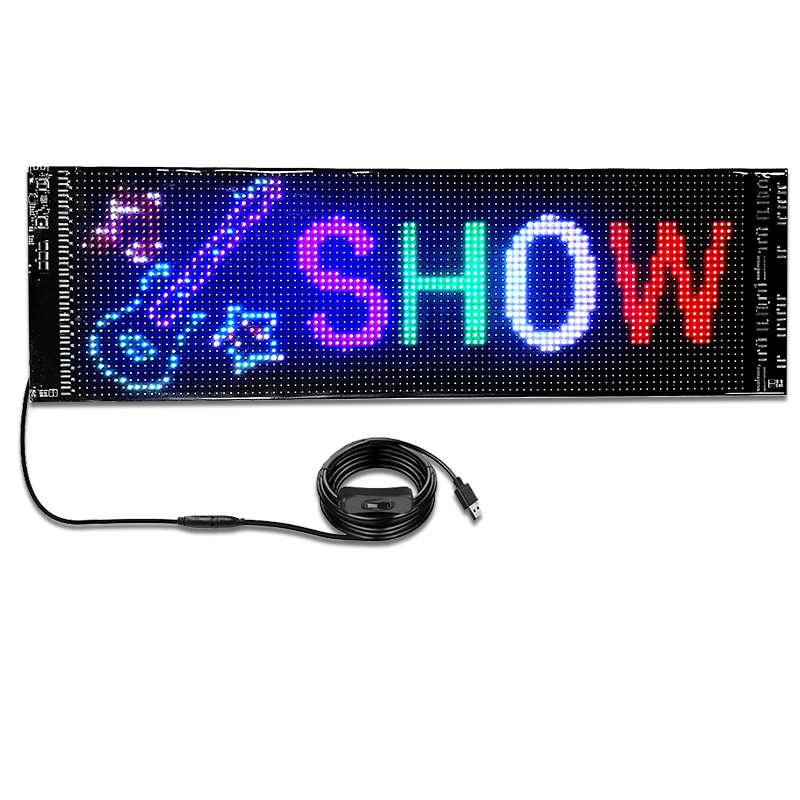 Programmable LED Flexible Display LED Matrix Pixel Panel Car Rear Window LED Screen Moving message board Display led car sign