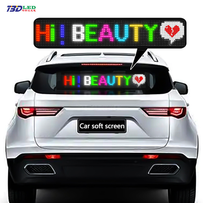 App Control Flexible LED Sign Board Programmable Messages Scrolling LED Sign Display for Cars Digital Display LED Matrix Panel