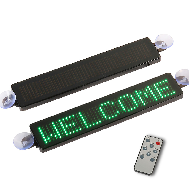 Car Advertising Display Screen LED Programmable Message Sign Scrolling Taxi Light Board With Remote Control