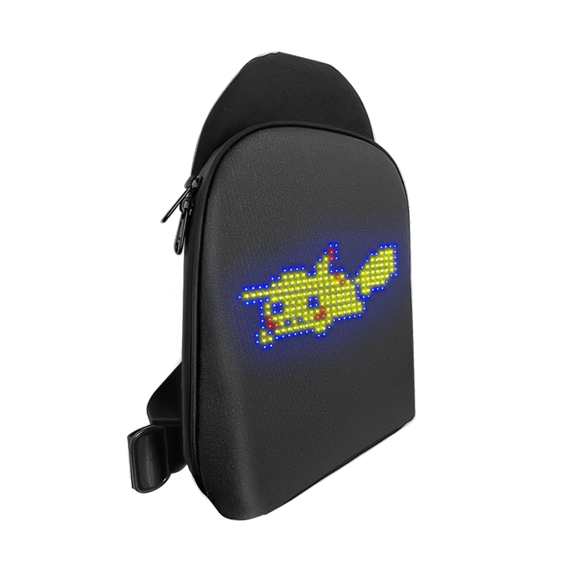 Colorful  Dynamic led waist bag DIY Light City Backpack Mobile DIY Animation GIF Display LED Bag Advertising Design Led Bag Pack