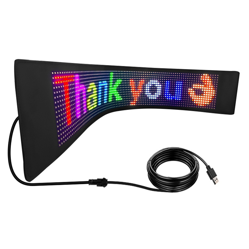 High Brightness Flexible LED Display Screen APP Programmable Scrolling Messages Shop LED Display Car Window Light LED Sign