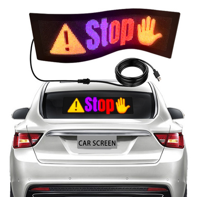 High Brightness Flexible LED Display Screen APP Programmable Scrolling Messages Shop LED Display Car Window Light LED Sign