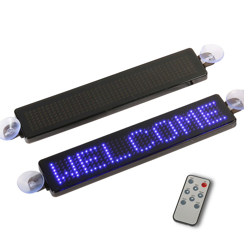 Programmable Mini Size LED Message Board Scrolling Text Phone Numbers Slogan Screen Remote control LED Car Display