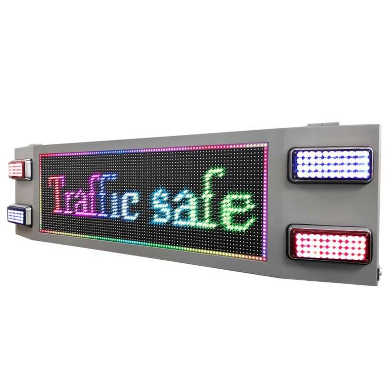 Road Safety Traffic Control Vehicle Mounting LED Sign Board Dynamic Variable moving Message Signs