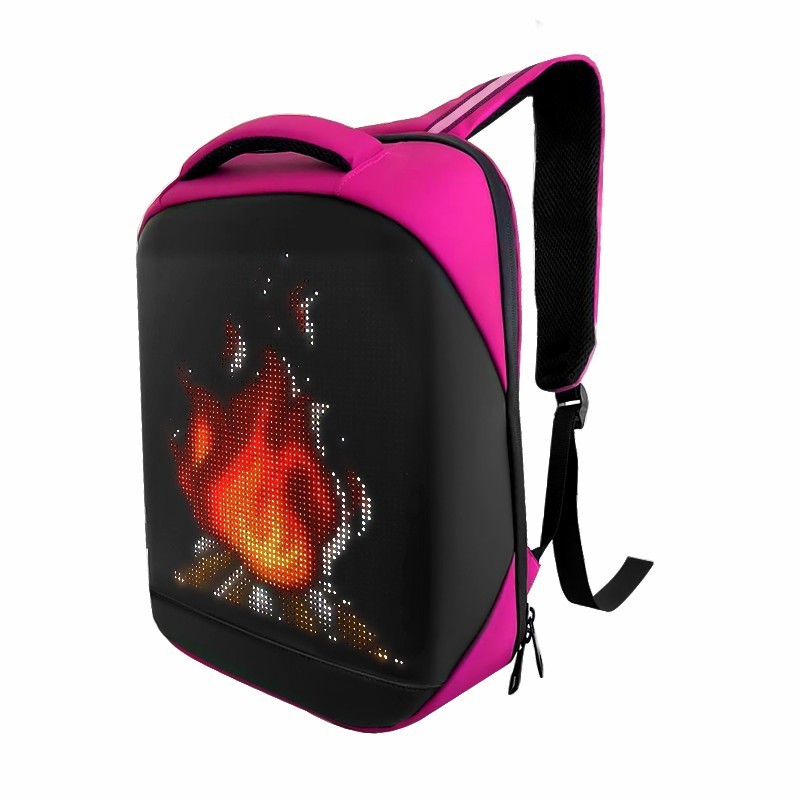 Full color App control led sports bag promotion LED backpack  Dynamic LED Screen Display 3D Backpack smart led backpack