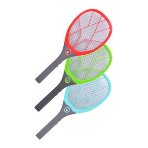 Electric mosquito swatter Direct plug-in rechargeable Flyswatter with LED light Large mesh powerful mosquito swatter