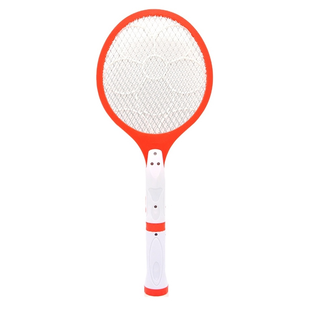 hot sales electric recharge mosquito swatter with flashlight 4 LED torch racket bat