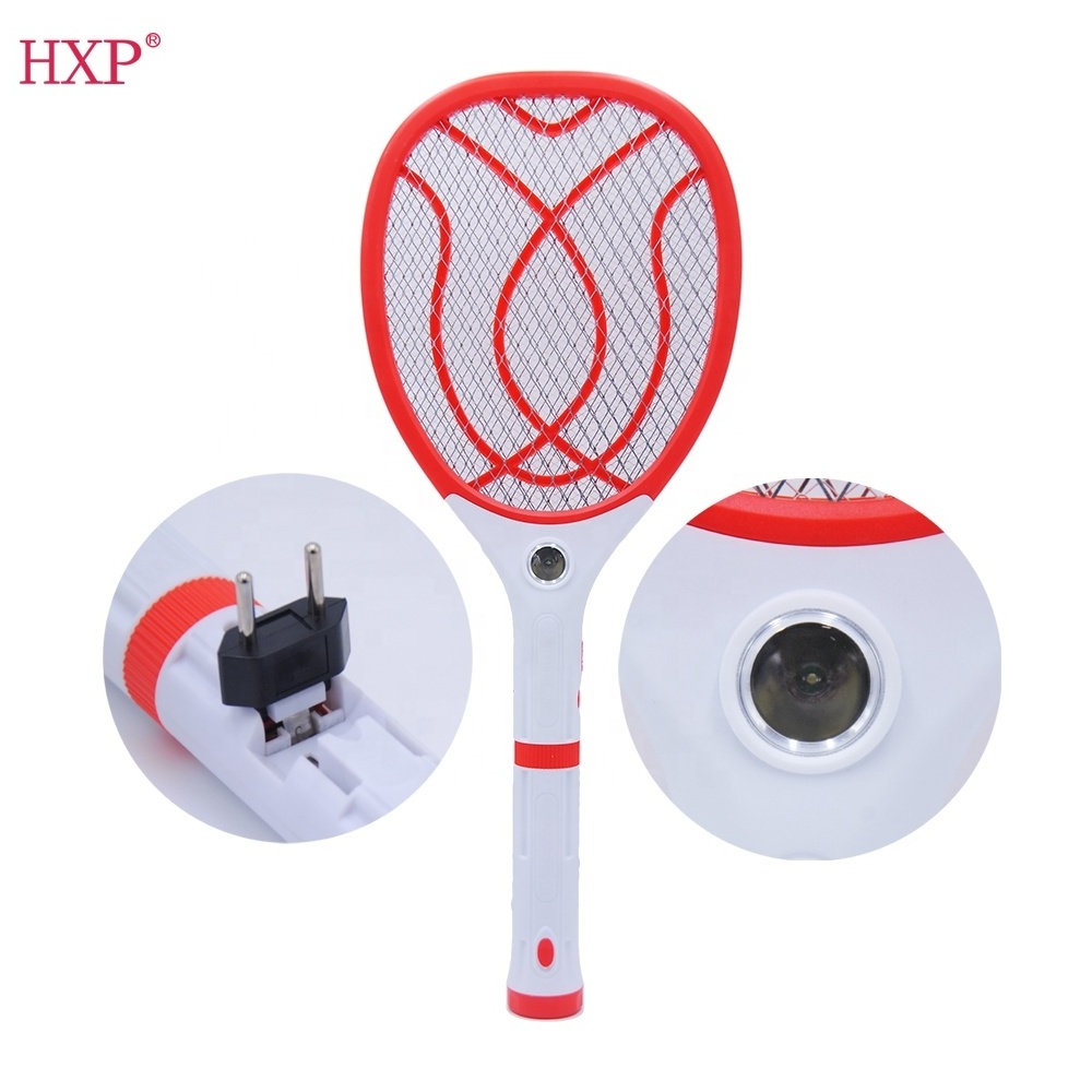 2 in 1 recharge electric mosquito fly swatter killer bat with  torch