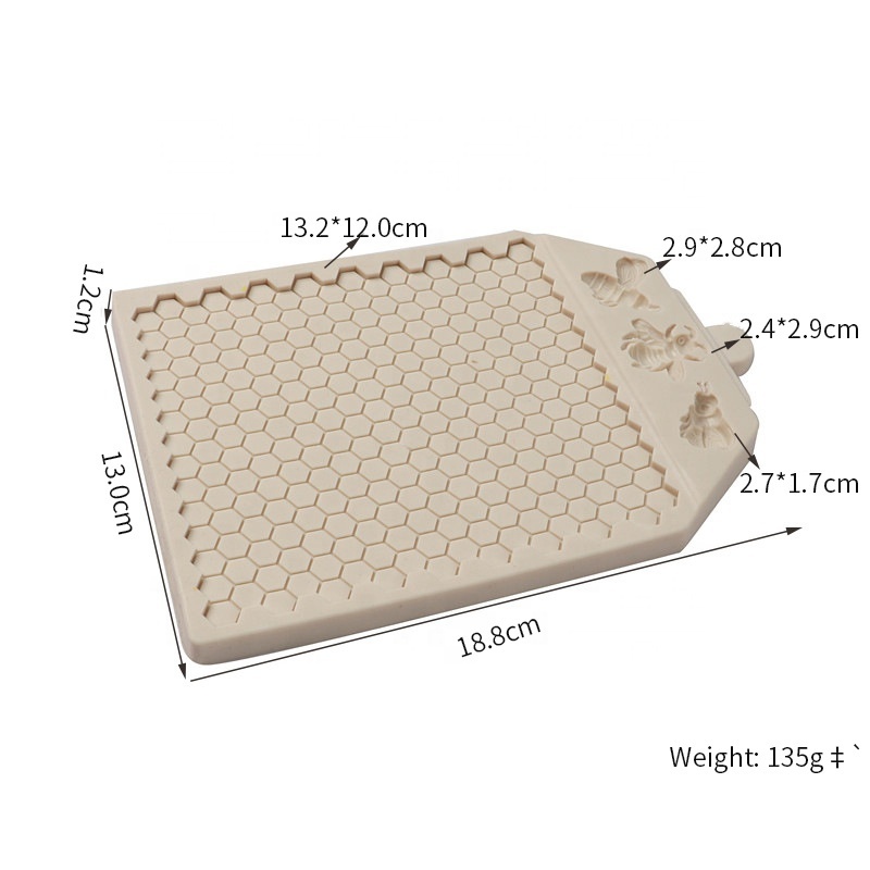 DM718 Honeycomb Baking Cake Decorative Silicone Mold 3D Bee Fondant Mold Chocolate Candy Biscuit Mold