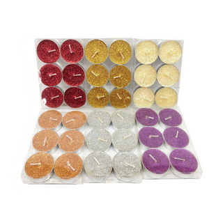 love candle shiny tealight multi-color 6 pack PVC box 10g  soy wax citronella  scented decor candle manufacturer