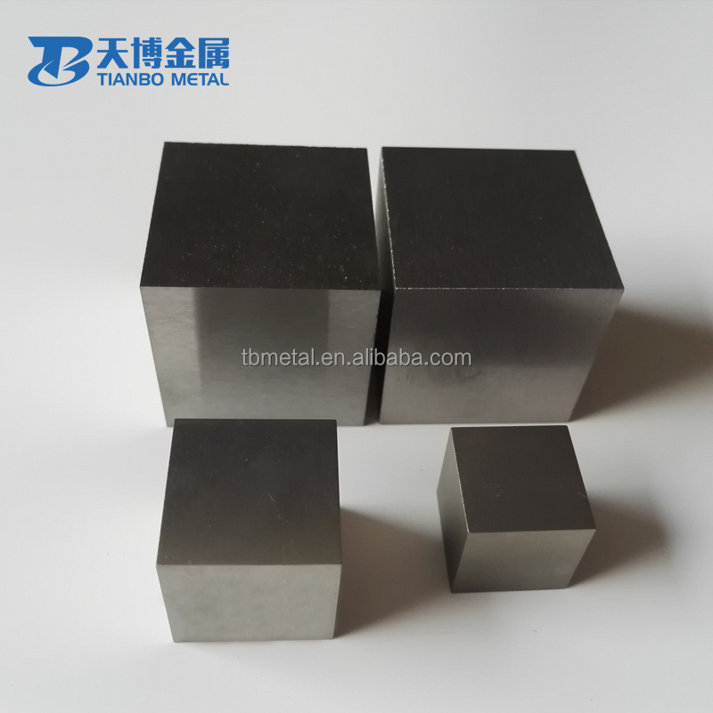 Pure Tungsten cube /cubes price per kg and metal element cube hot sale in stock manufacturer from baoji tianbo metal company