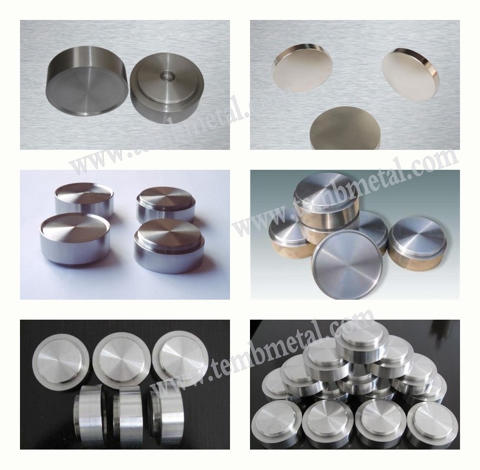 99.95%  High Purity China made high purity 4N 99.99wt% high purity titanium niobium sputtering target and crucibles baoji tianbo