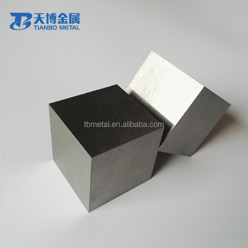 Pure Tungsten cube /cubes price per kg and metal element cube hot sale in stock manufacturer from baoji tianbo metal company