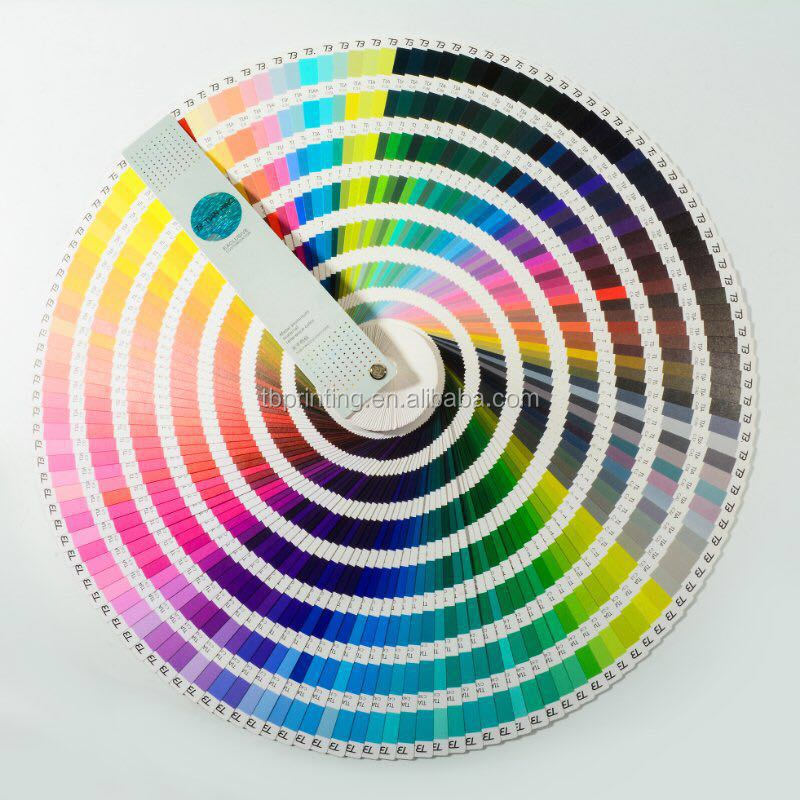 CMYK color guide /atlas / color chart for metallic holographic Gold And Silver Cardboard