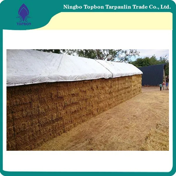 White PVC Tarpaulin Hay Cover Tarp